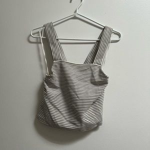 Zara Trafaluc Striped Nautical Crop Top M